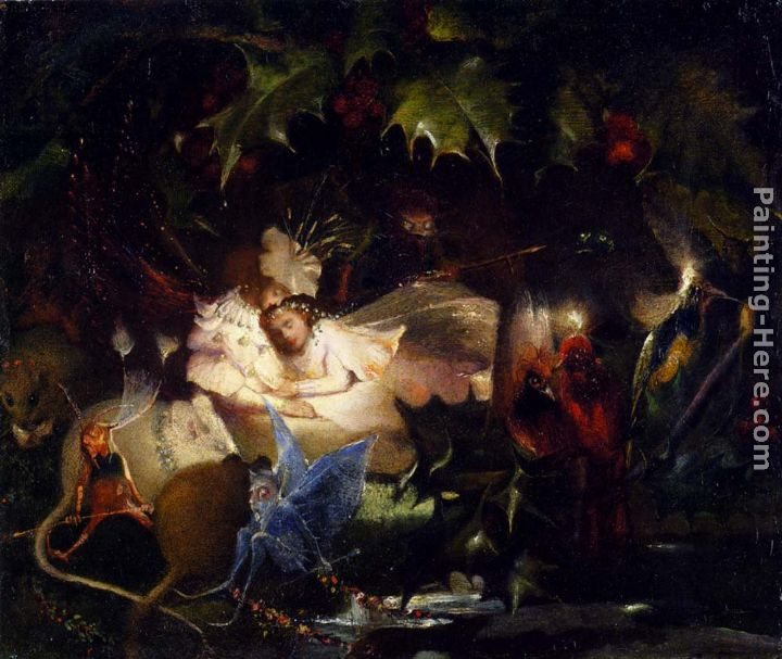 John Anster Fitzgerald The Fairy Bower